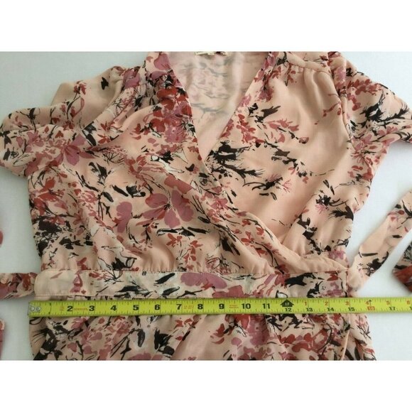 Standards & Practices Summer Floral Maxi Dress Size Medium Pink Fit and Flare - Picture 10 of 12